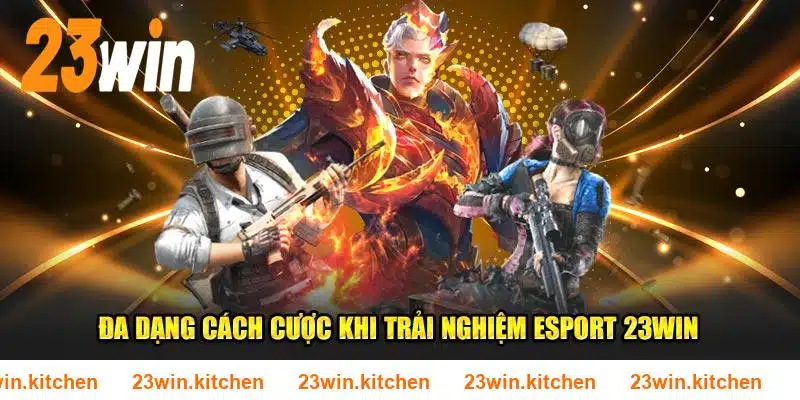 Đa dạng cách cược khi trải nghiệm Esport 23WIN